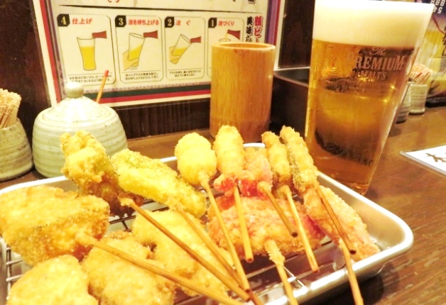 【石川の超達人店】金沢片町の「串かつ ずーさん」！アツアツの串かつと「プレモル」で至福のひとときを♪