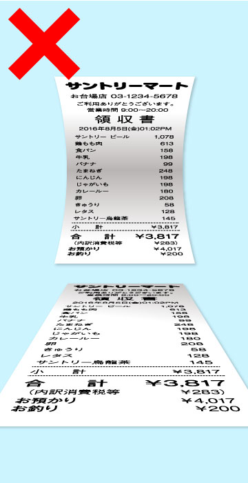 極端に反っている 極端な歪み